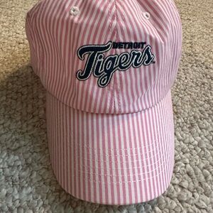 Detroit Tigers Pink Striped Cap